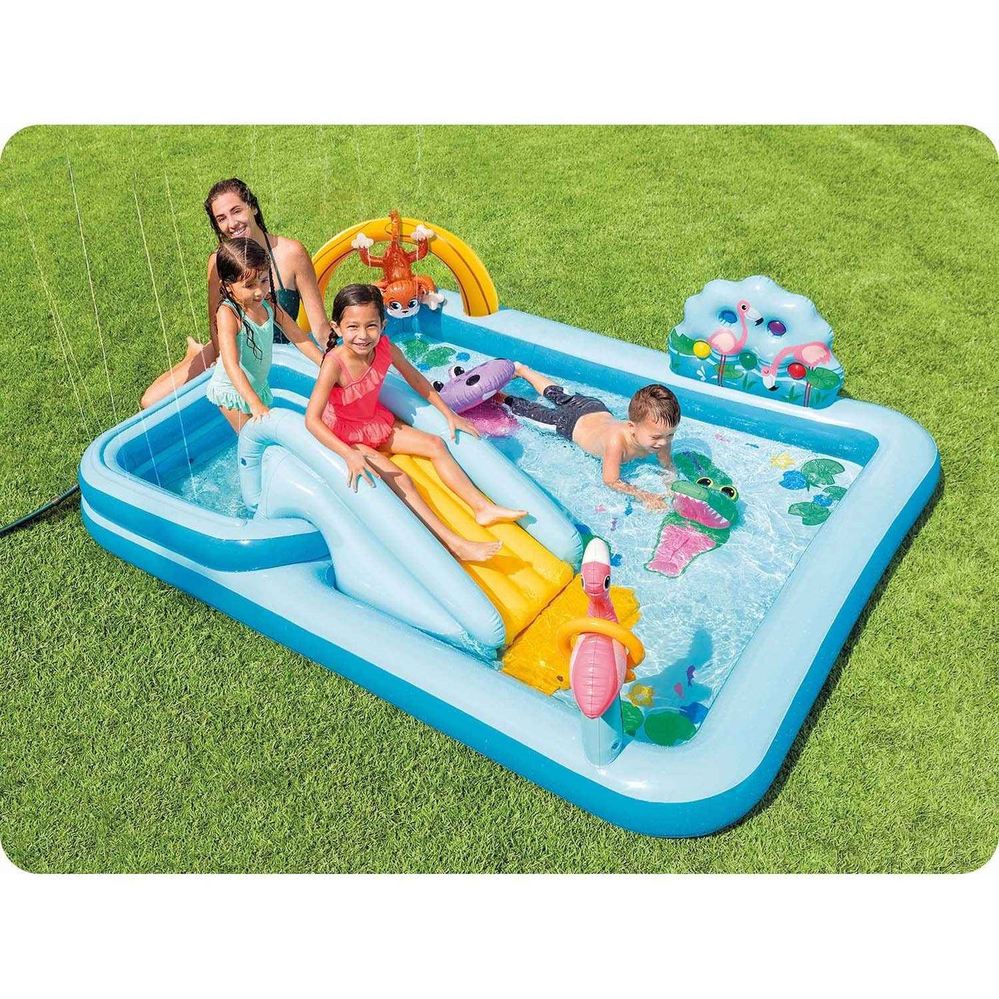 Inflatable playground Jungle 244 x 198 x 71 cm Intex 57161