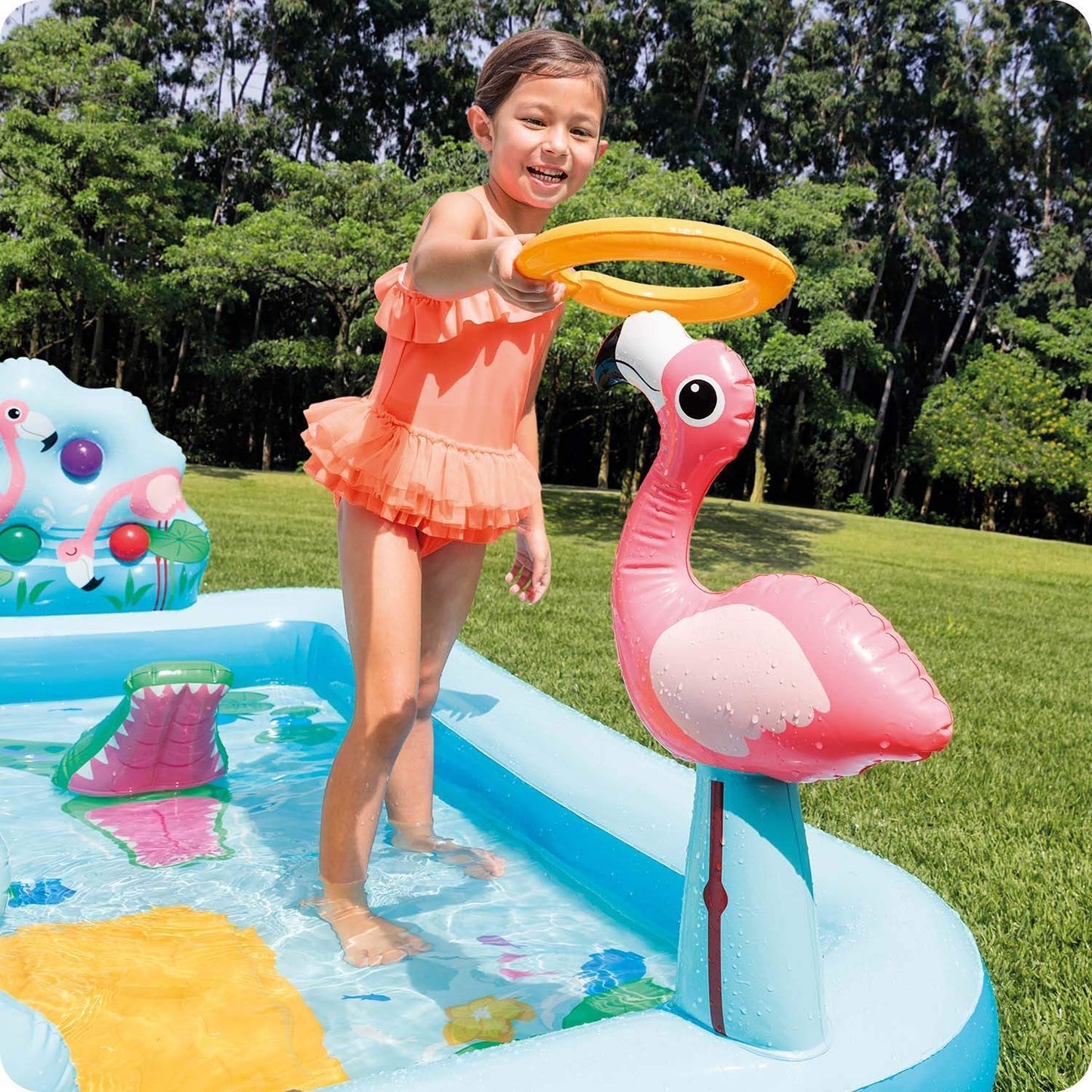 Inflatable playground Jungle 244 x 198 x 71 cm Intex 57161