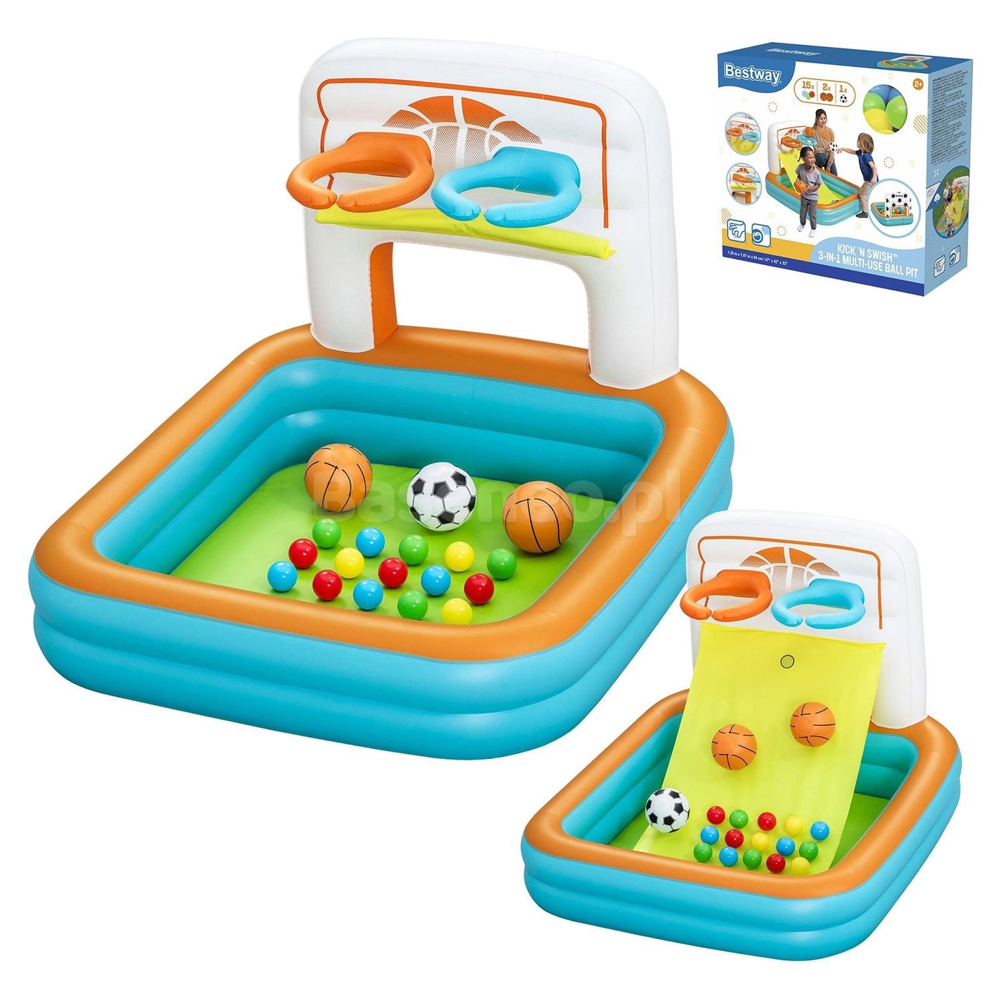 Inflatable playground with balls 120 x 107 x 84 cm Bestway 52728