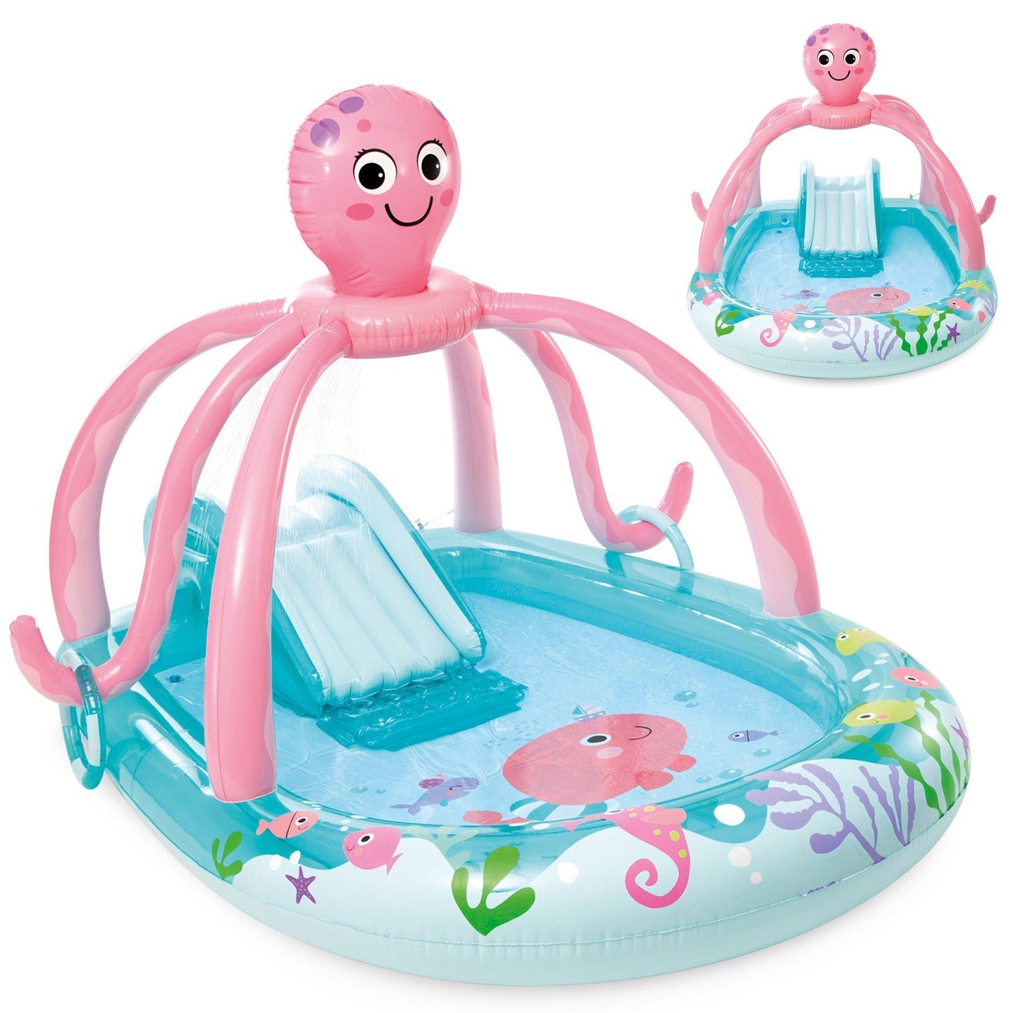 Inflatable playground with cheerful octopus INTEX 56138