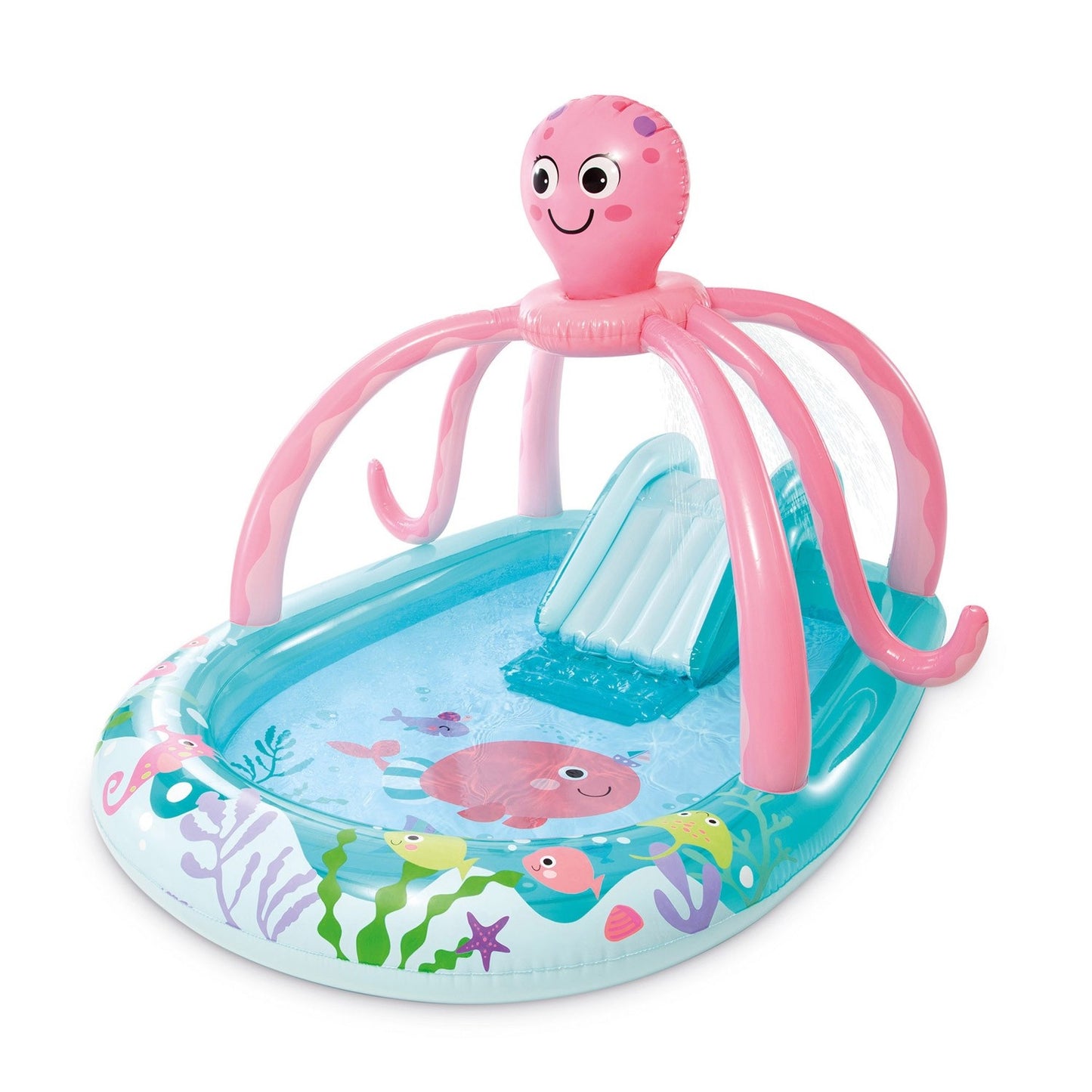 Inflatable playground with cheerful octopus INTEX 56138