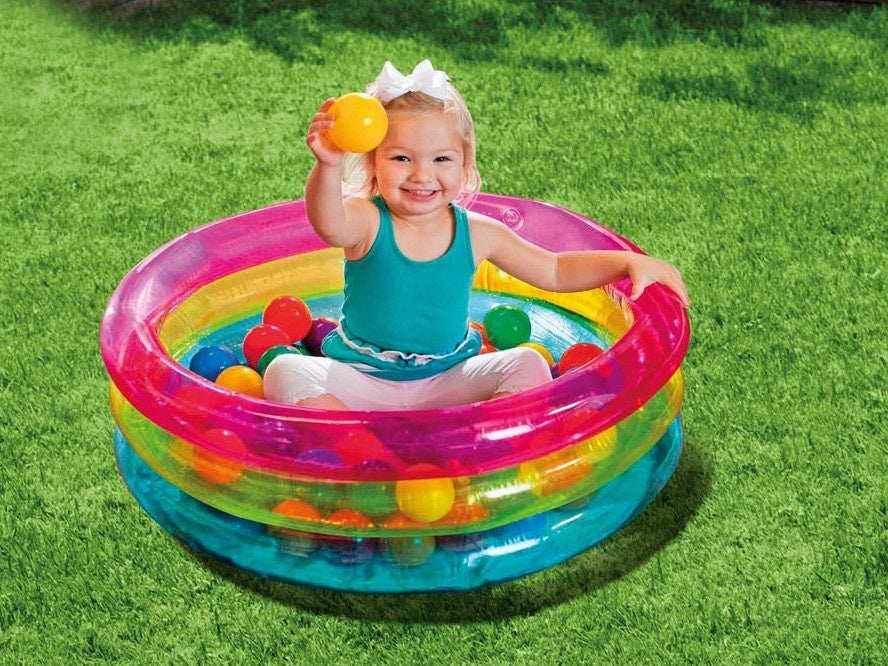 Inflatable playpen with balls 86 x 25 cm INTEX 48674