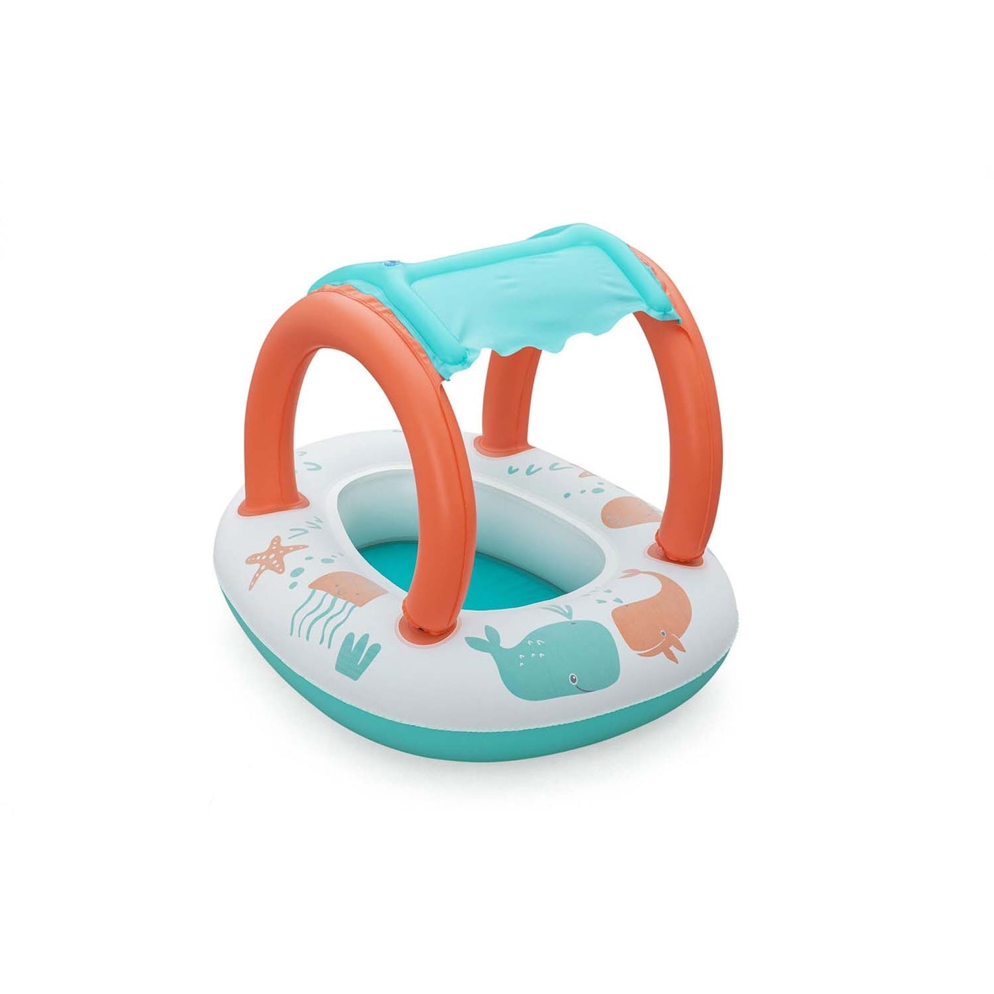 Inflatable pontoon for children with a roof for swimming Bestway