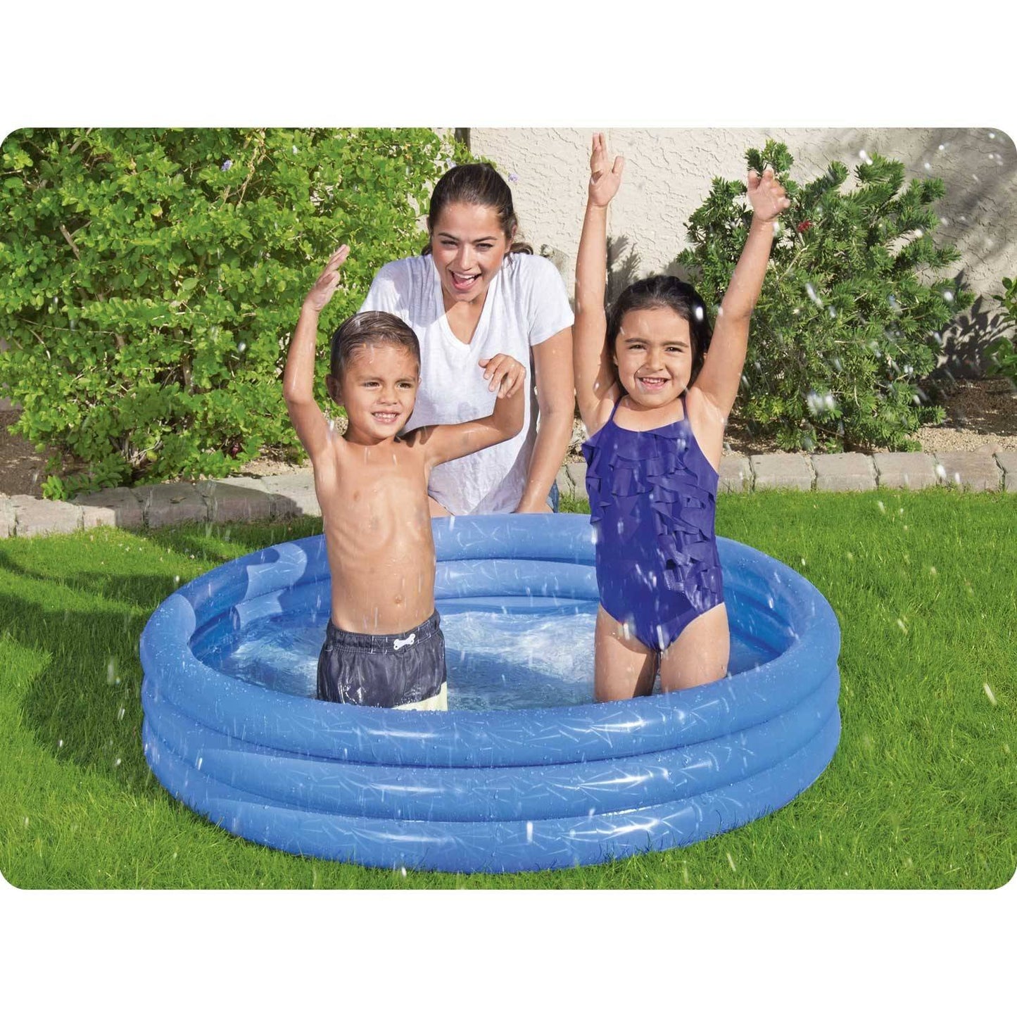 Inflatable pool 122 x 25 cm Bestway 51025 - blue