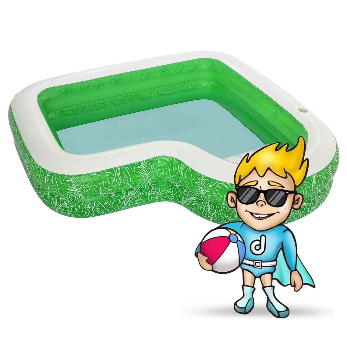 Inflatable pool 231 x 231 x 51 cm green Bestway 54336