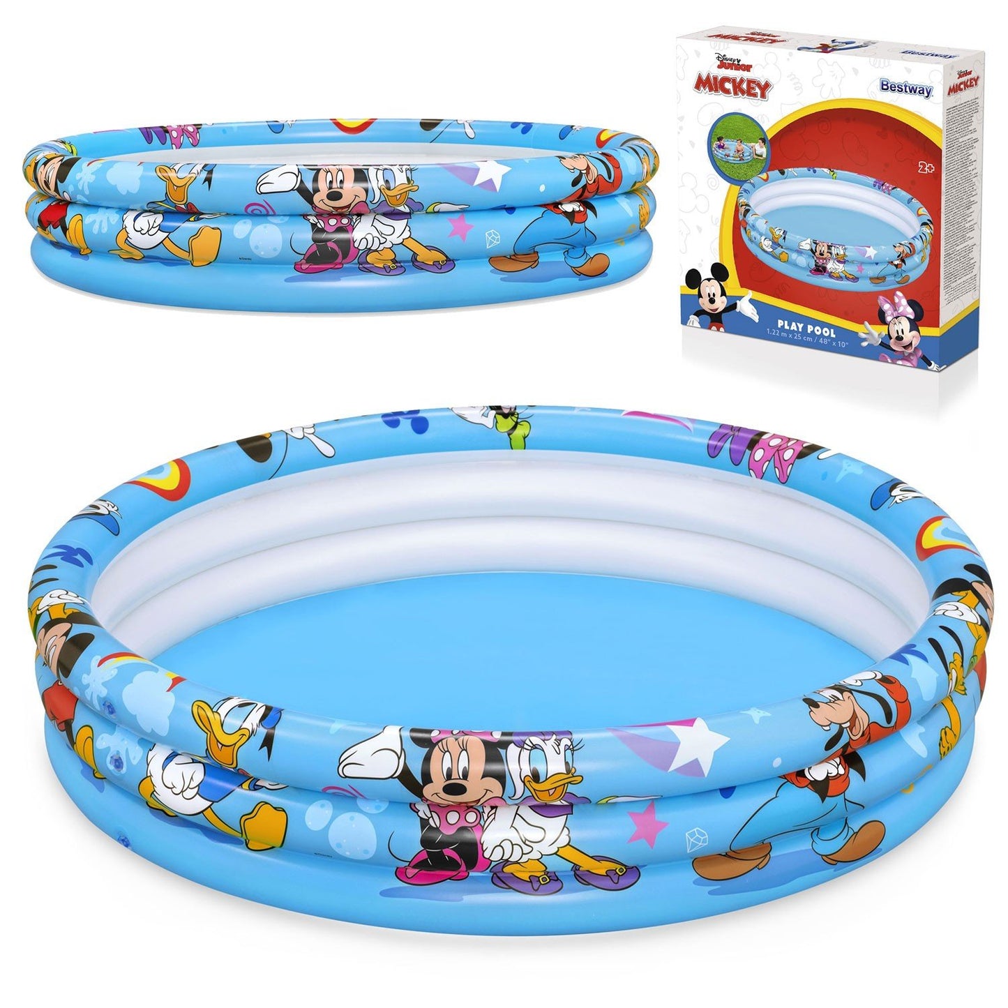 Inflatable pool Mickey and Friends 122 x 25 cm Bestway 91007