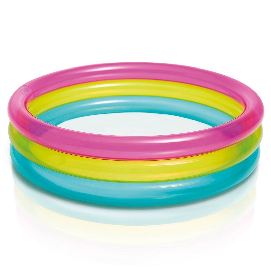 Inflatable pool Rainbow 3 rings 86 x 25 cm INTEX 57104