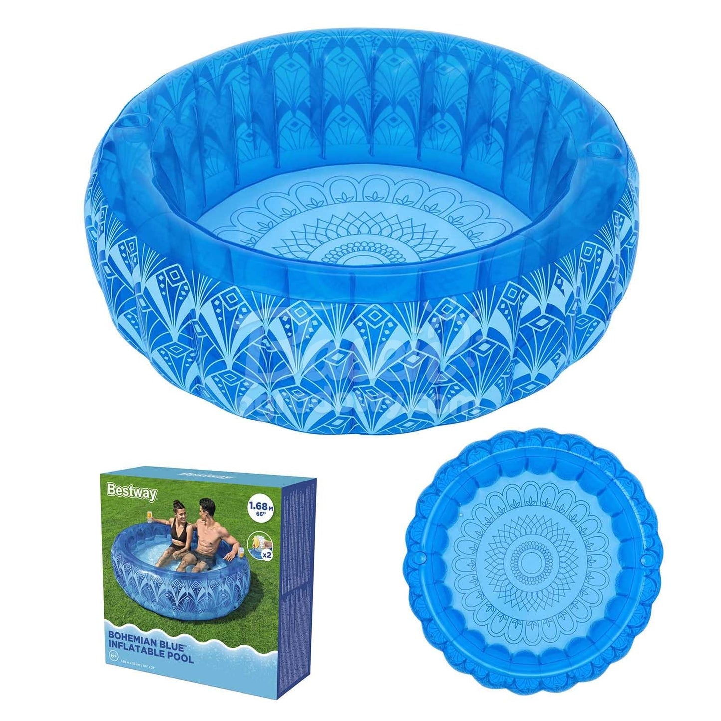 Inflatable pool for children 168x53cm Bestway 54479