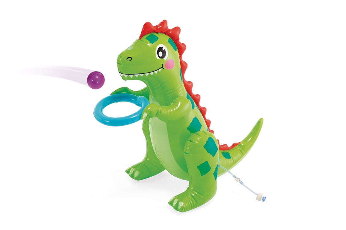 Inflatable pool for children water playground 201x157x69 cm slide fountain dinosaur INTEX 56139