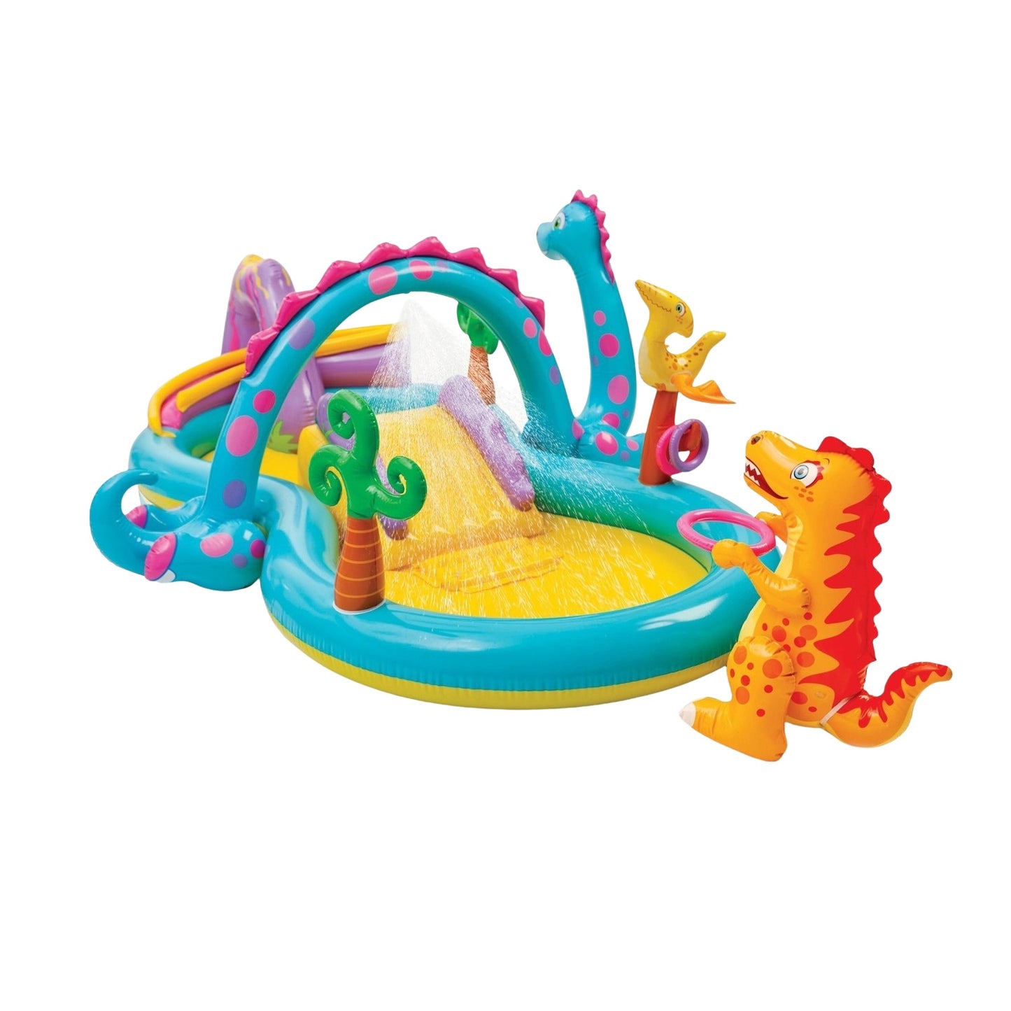 Inflatable pool for children, water playground, slide, fountain INTEX 57135