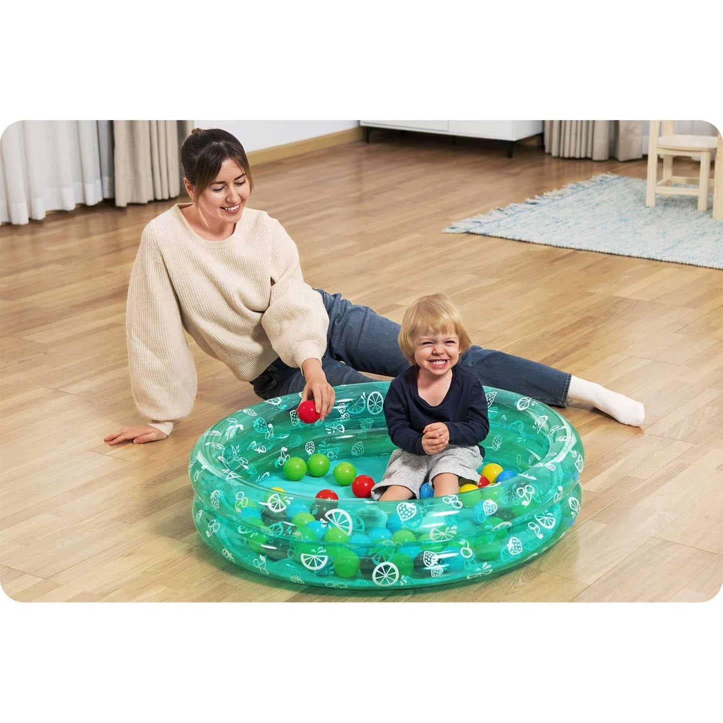 Inflatable pool for children with balls 91x20cm Bestway 51141