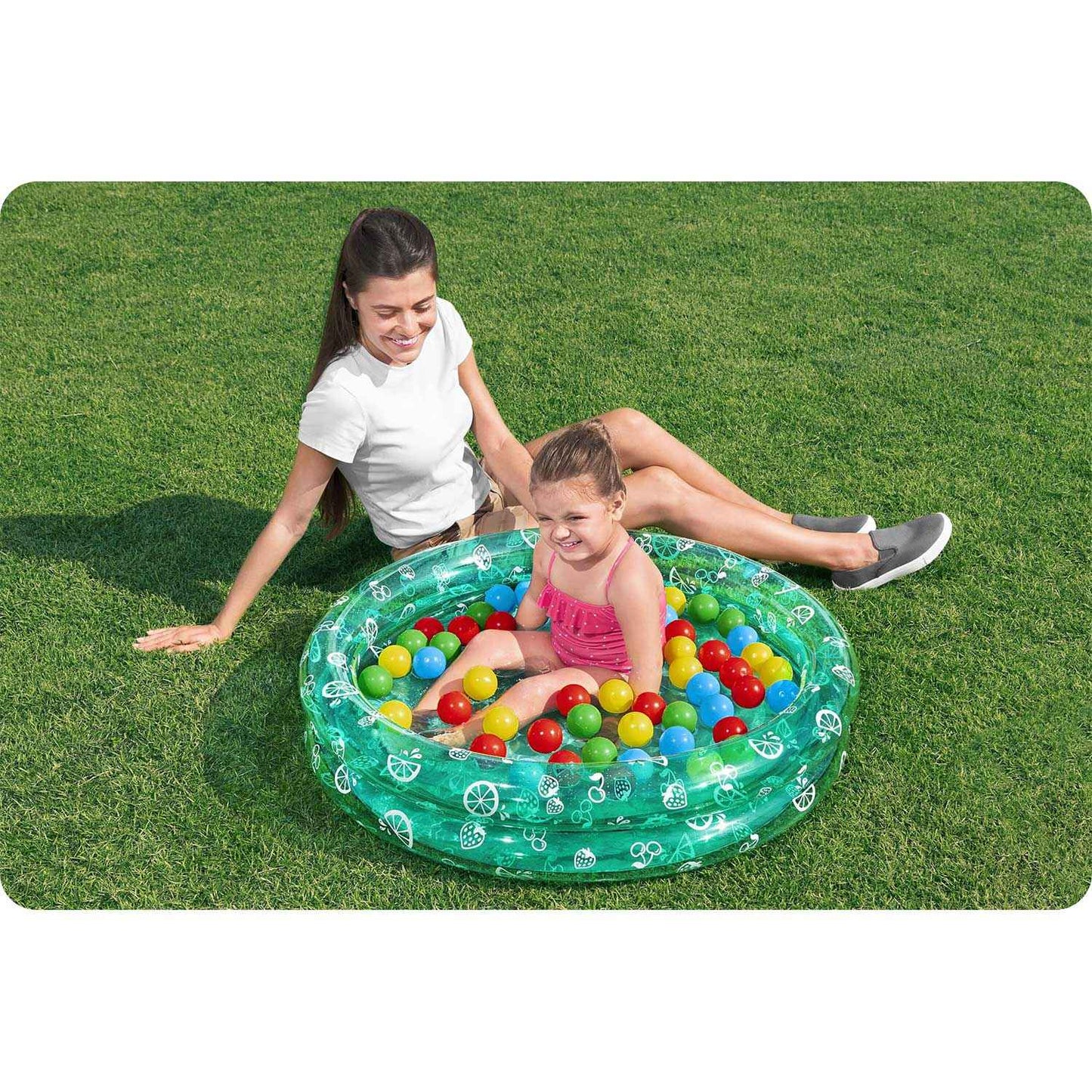 Inflatable pool for children with balls 91x20cm Bestway 51141