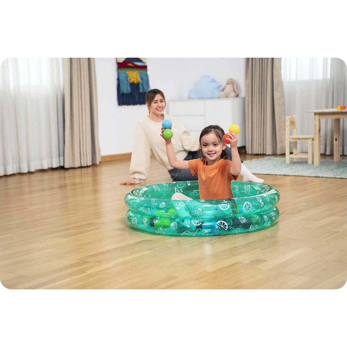 Inflatable pool for children with balls 91x20cm Bestway 51141