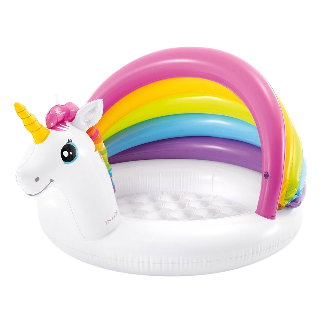 Inflatable pool, water paddling pool, unicorn pool, roof, Intex 57113