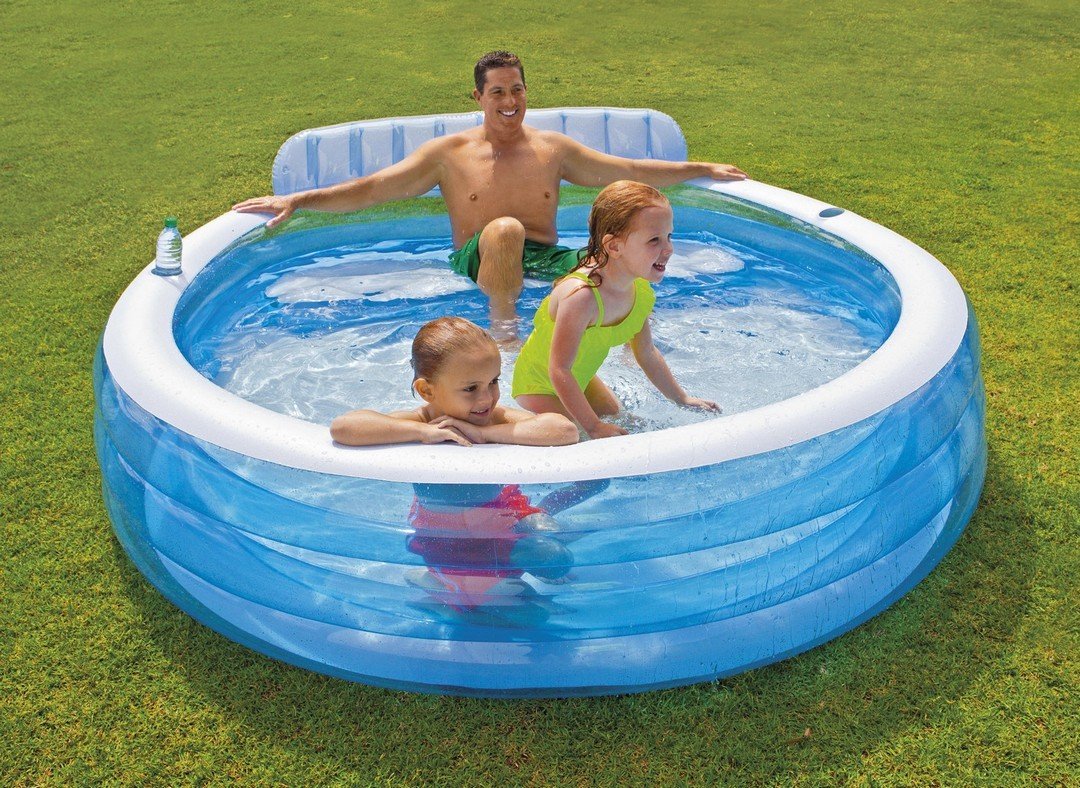 Inflatable pool with bench 229 x 218 x 79 cm INTEX 57190