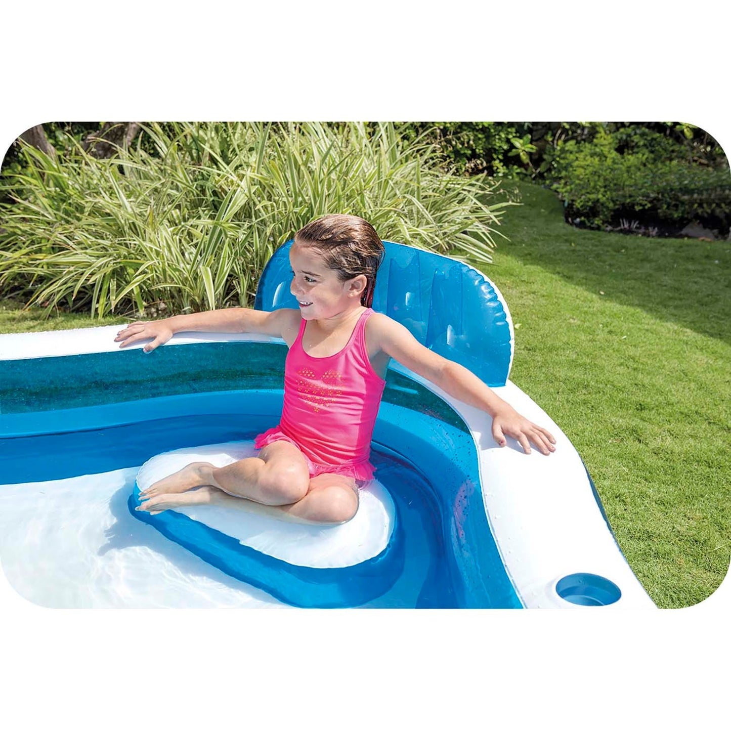 Inflatable pool with seats 229 x 229 x 66 cm INTEX 56475