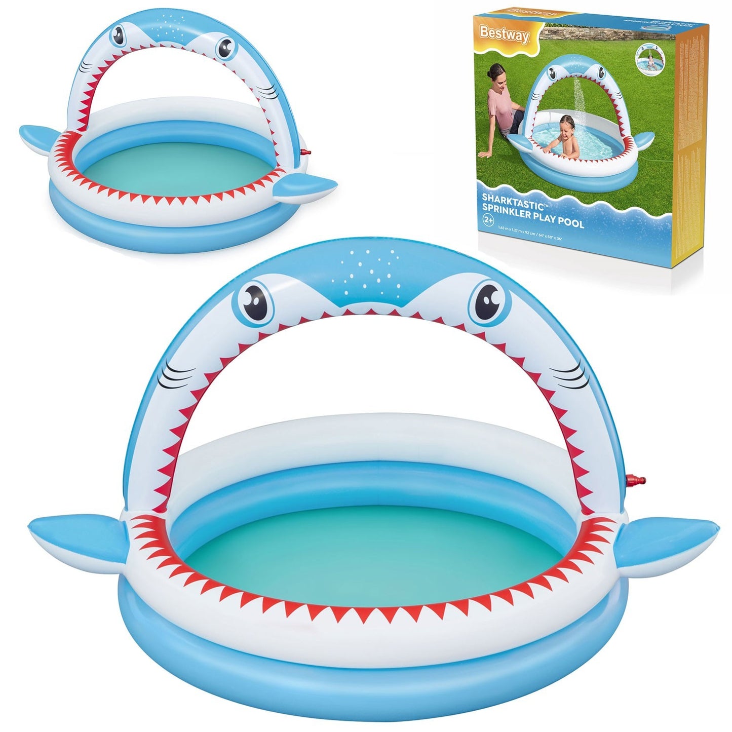 Inflatable pool with sprinkler 163 x 127 x 92 cm Bestway 53157