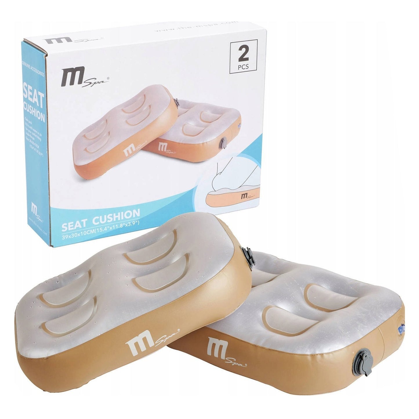Inflatable seat for MSpa spa