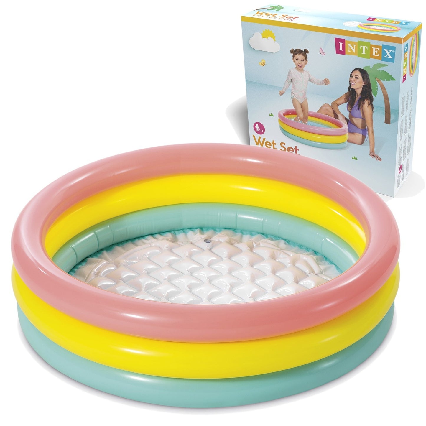 Inflatable shower tray 3 colors 86 x 25 cm INTEX 58924
