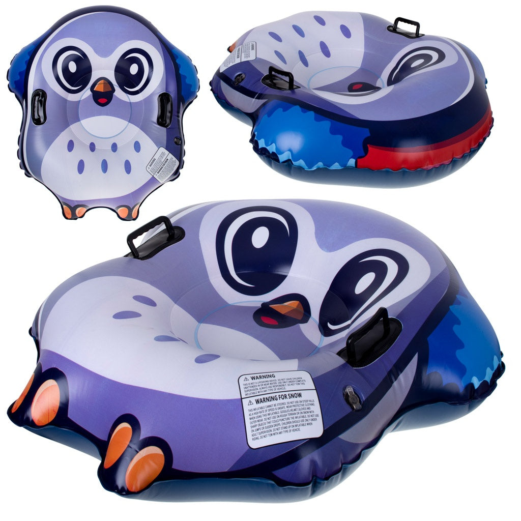 Inflatable sled slide for snow Penguin tyre