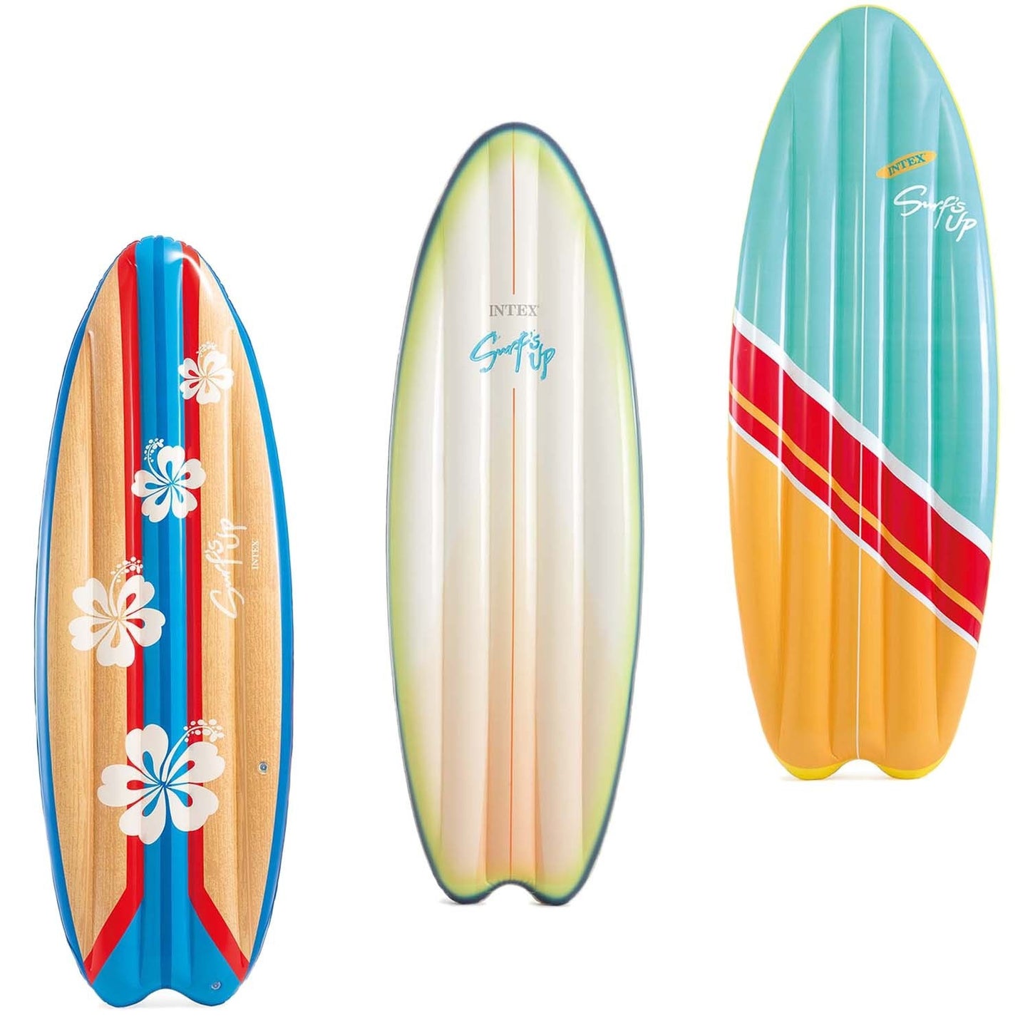 Inflatable swimming board 178 x 69 cm INTEX 58152 white-green