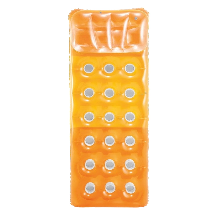 Inflatable swimming mattress 188 x 71 cm orange - 58890 INTEX