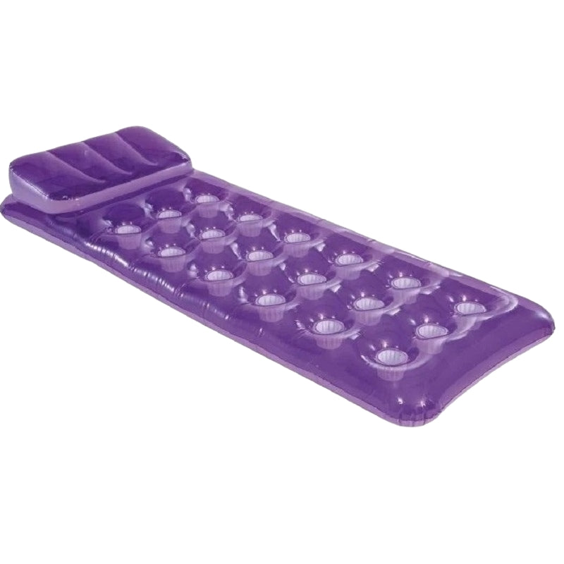 Inflatable swimming mattress 188 x 71 cm purple - 58890 INTEX