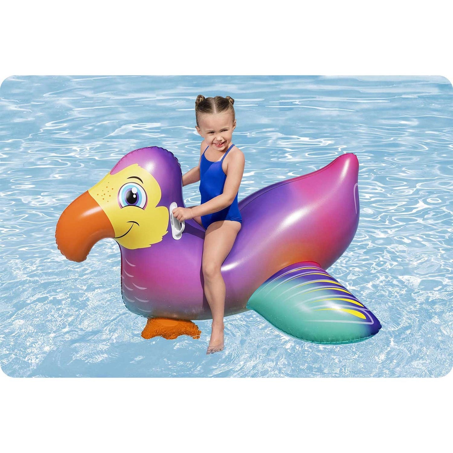Inflatable swimming mattress for children water toucan 141cm Bestway