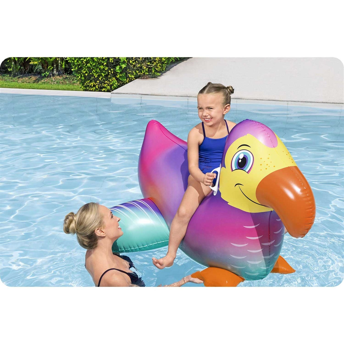 Inflatable swimming mattress for children water toucan 141cm Bestway