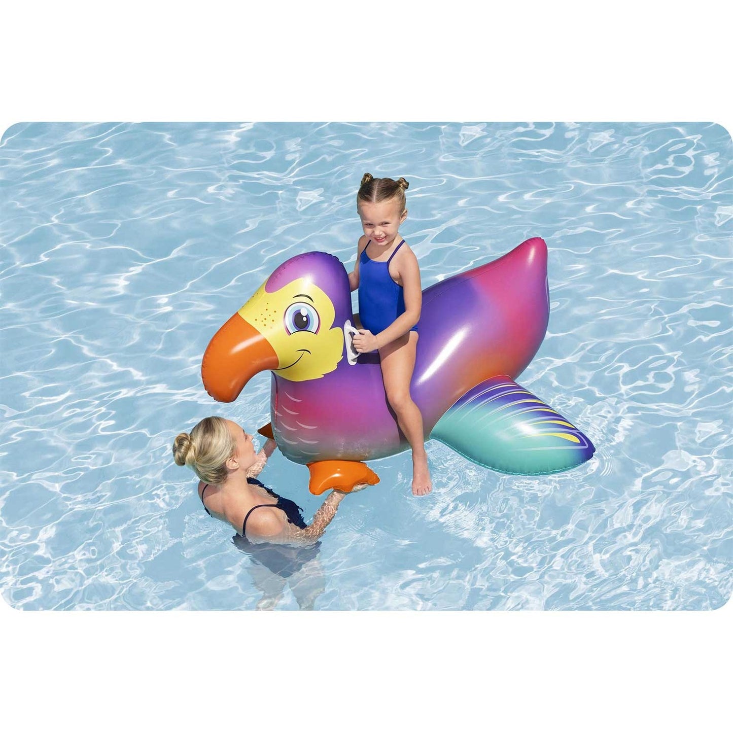Inflatable swimming mattress for children water toucan 141cm Bestway