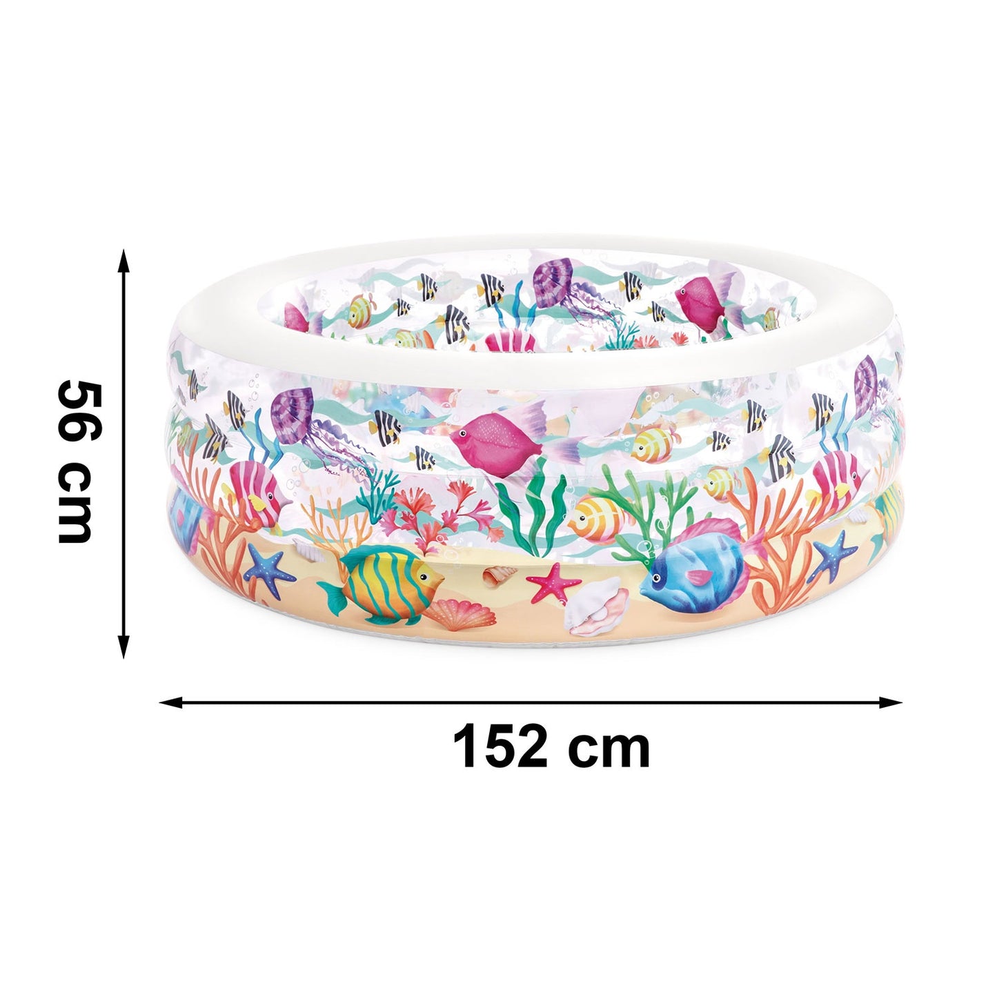 Inflatable swimming pool, aquarium paddling pool 152x56 cm INTEX 58480