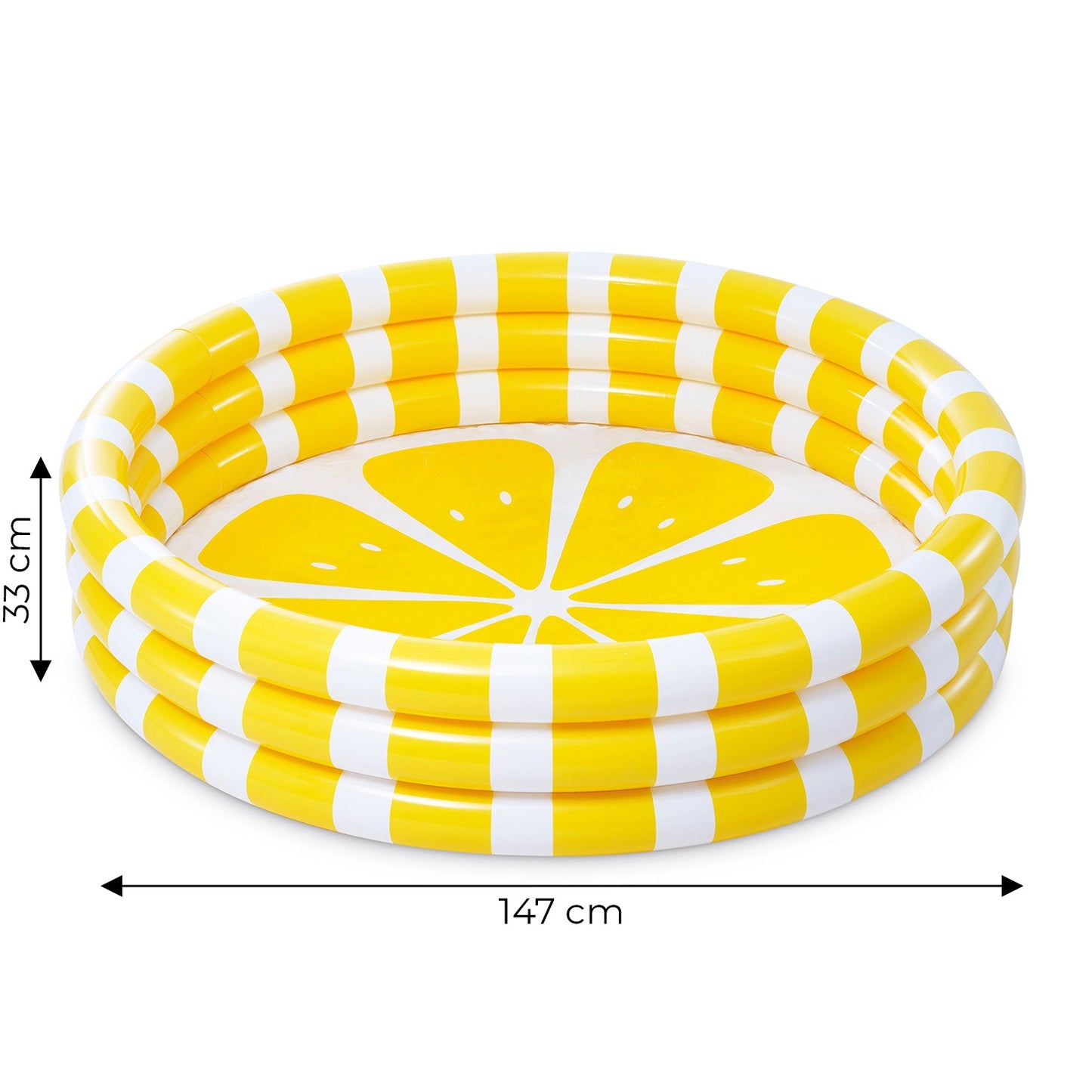 Inflatable swimming pool for children, paddling pool 147 cm, lemon INTEX 58432