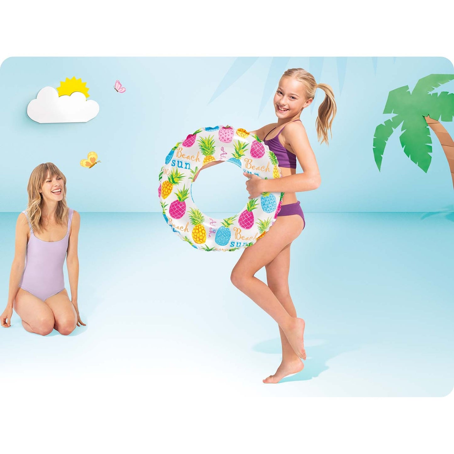 Inflatable swimming ring 61 cm for children 59241 INTEX