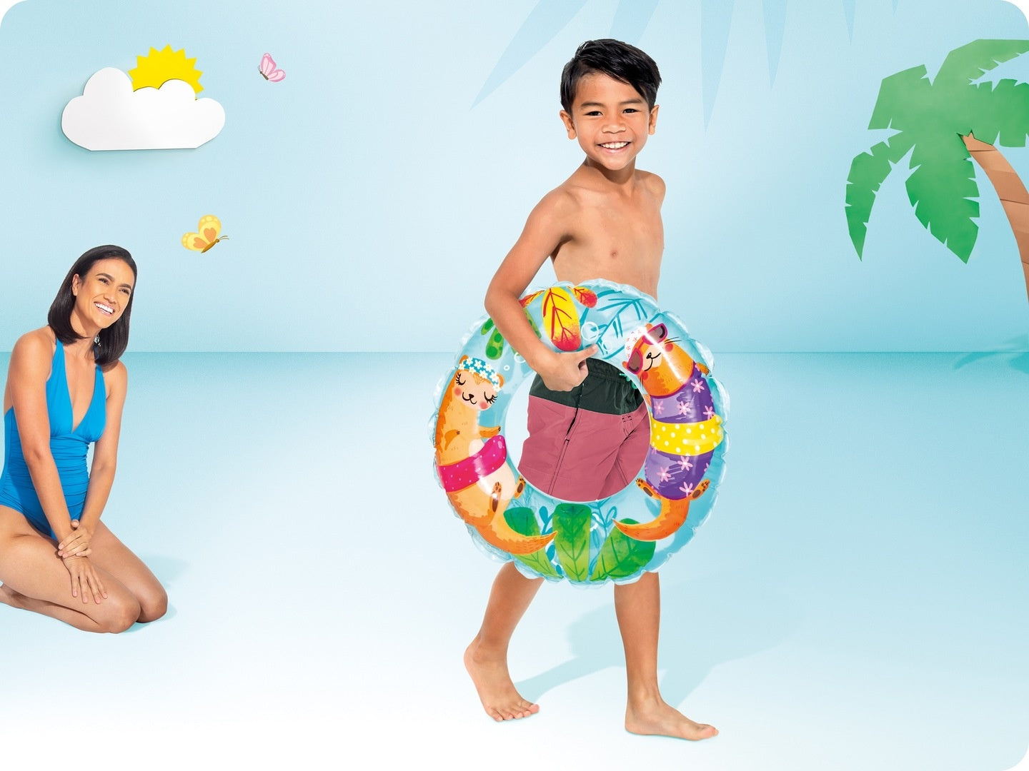 Inflatable swimming ring 61 cm for children 59242 INTEX