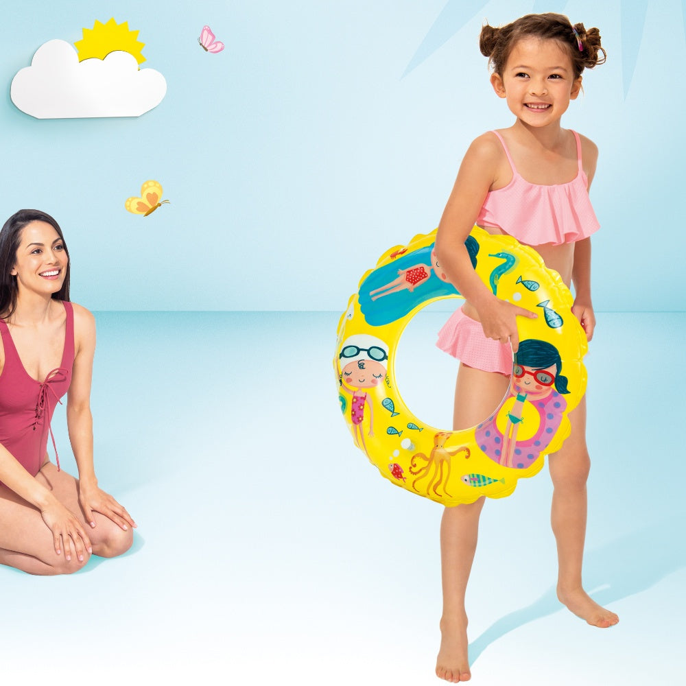 Inflatable swimming ring 61 cm for children 59242 INTEX