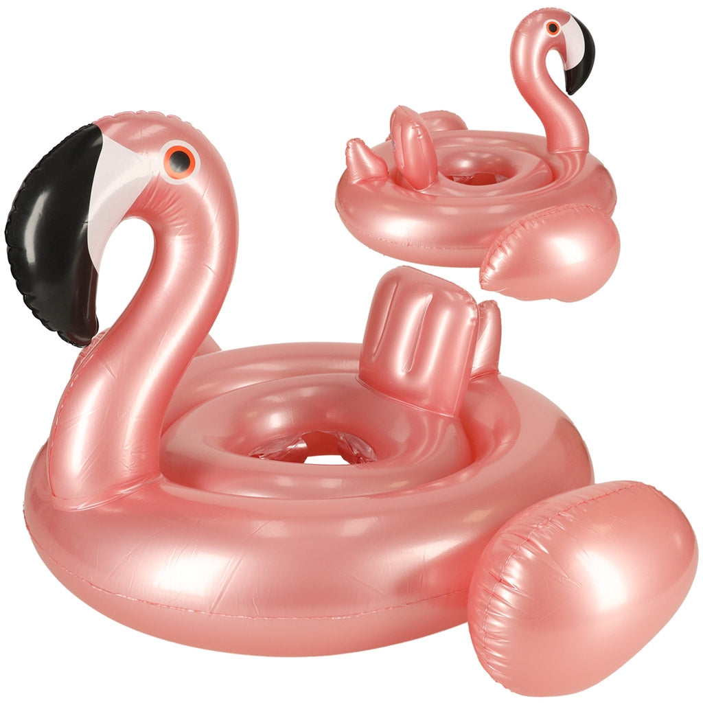Inflatable wheel with seat for children Flamingo