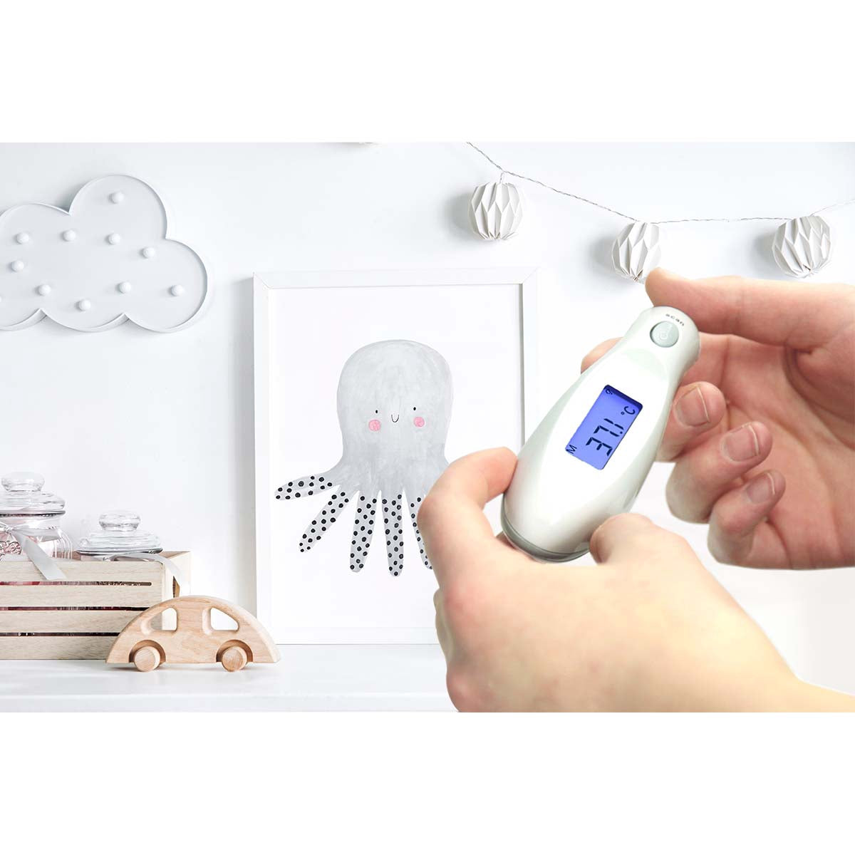 Infrared Ear Thermometer, Fast 2-Second Reading, Memory Function