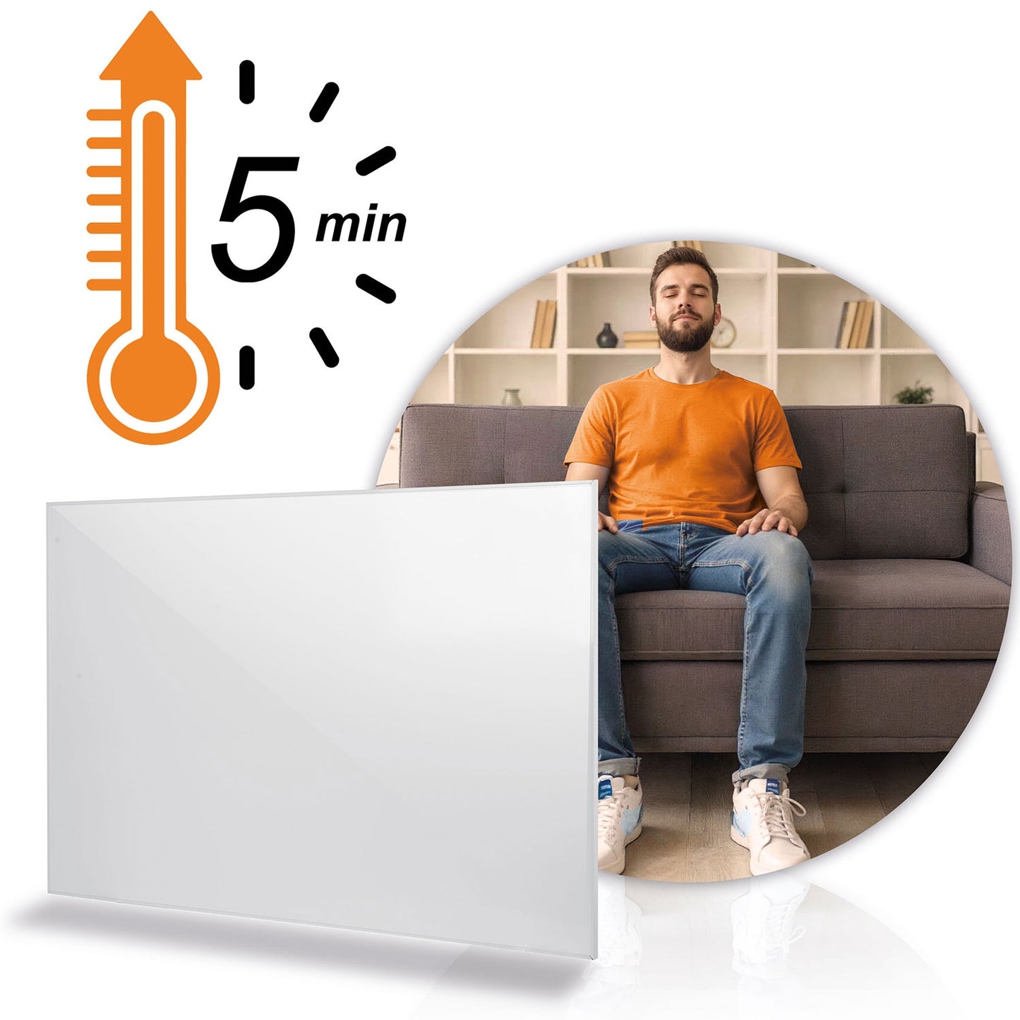 Infrared Heating Panel 800W – Wall or Ceiling Mount