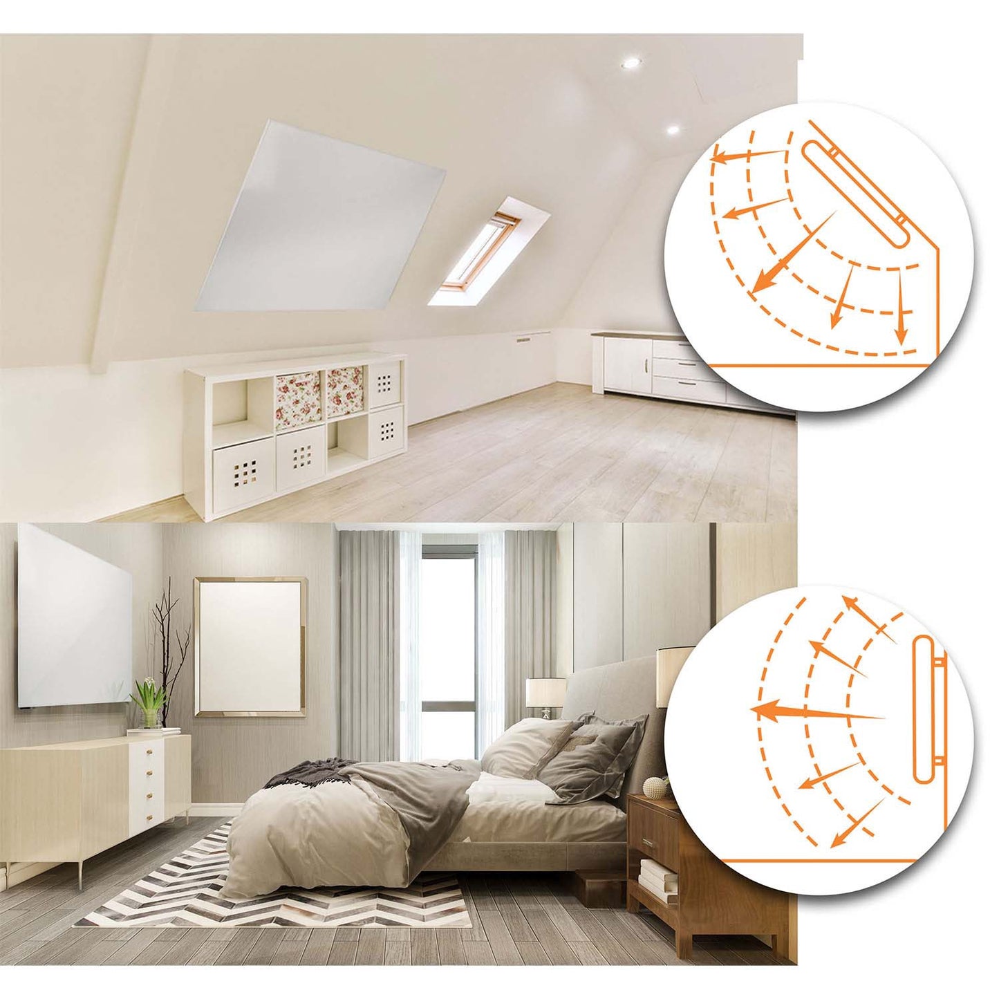Infrared Heating Panel 800W – Wall or Ceiling Mount