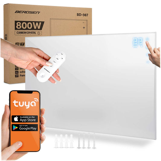 Infrared Heating Panel 800W with WiFi and Remote Control