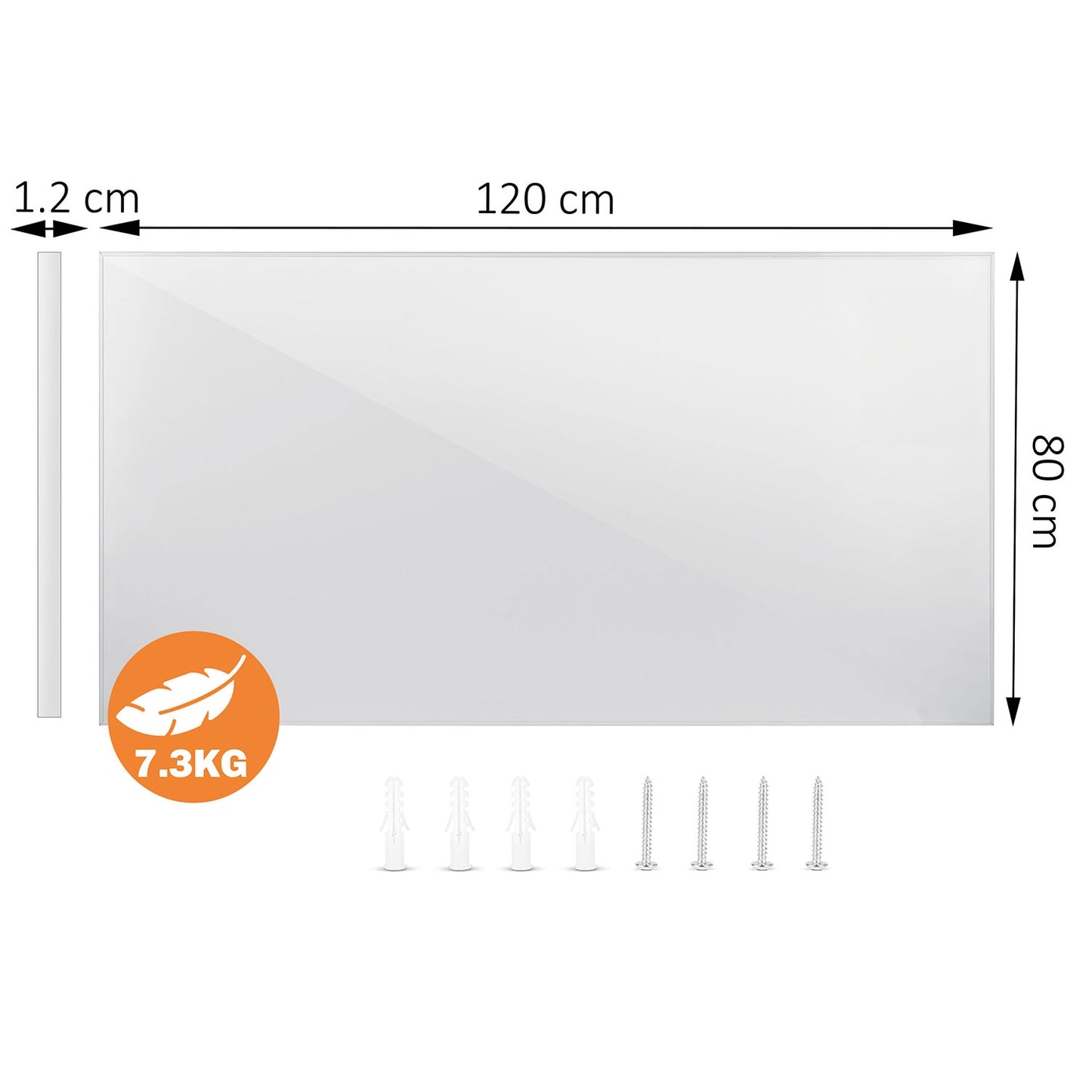 Infrared Heating Panel, 960W, Wall/Ceiling/Freestanding