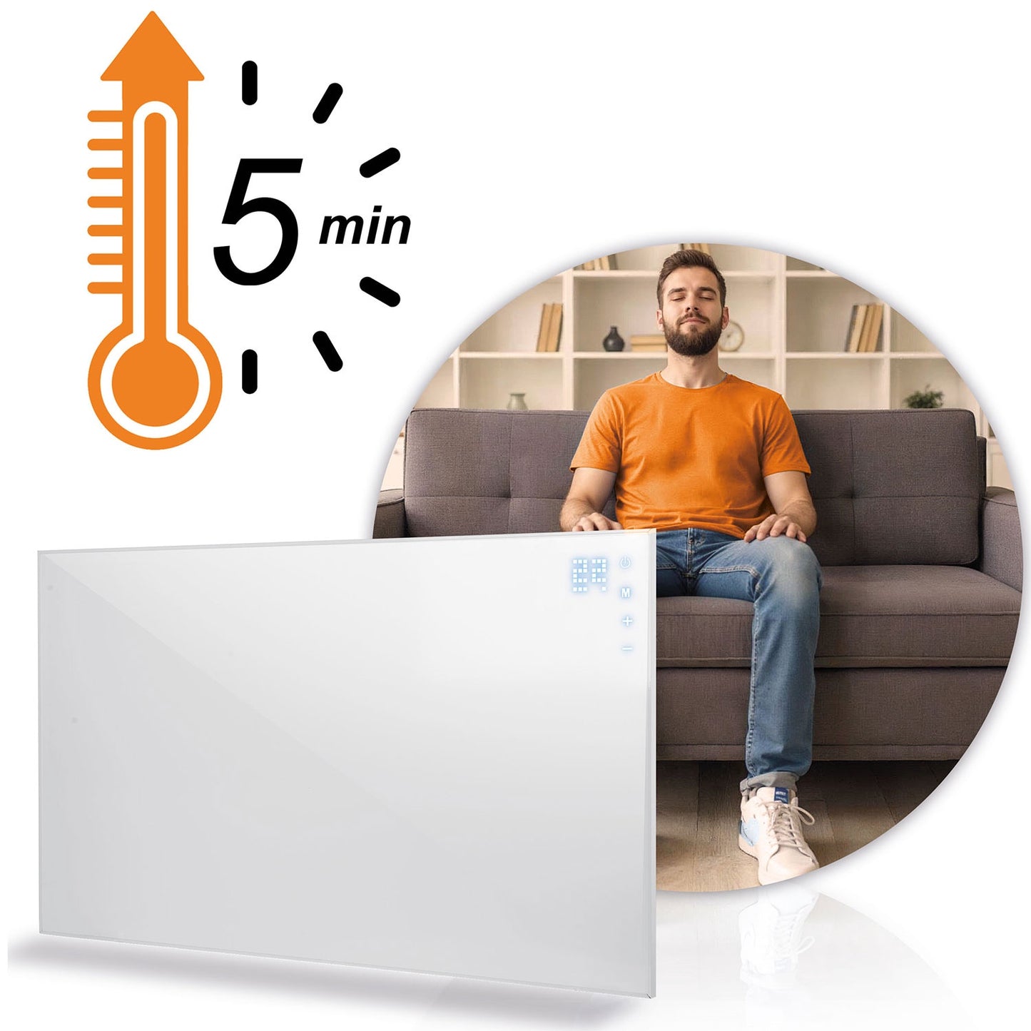 Infrared Heating Panel 960W with WiFi and Remote Control