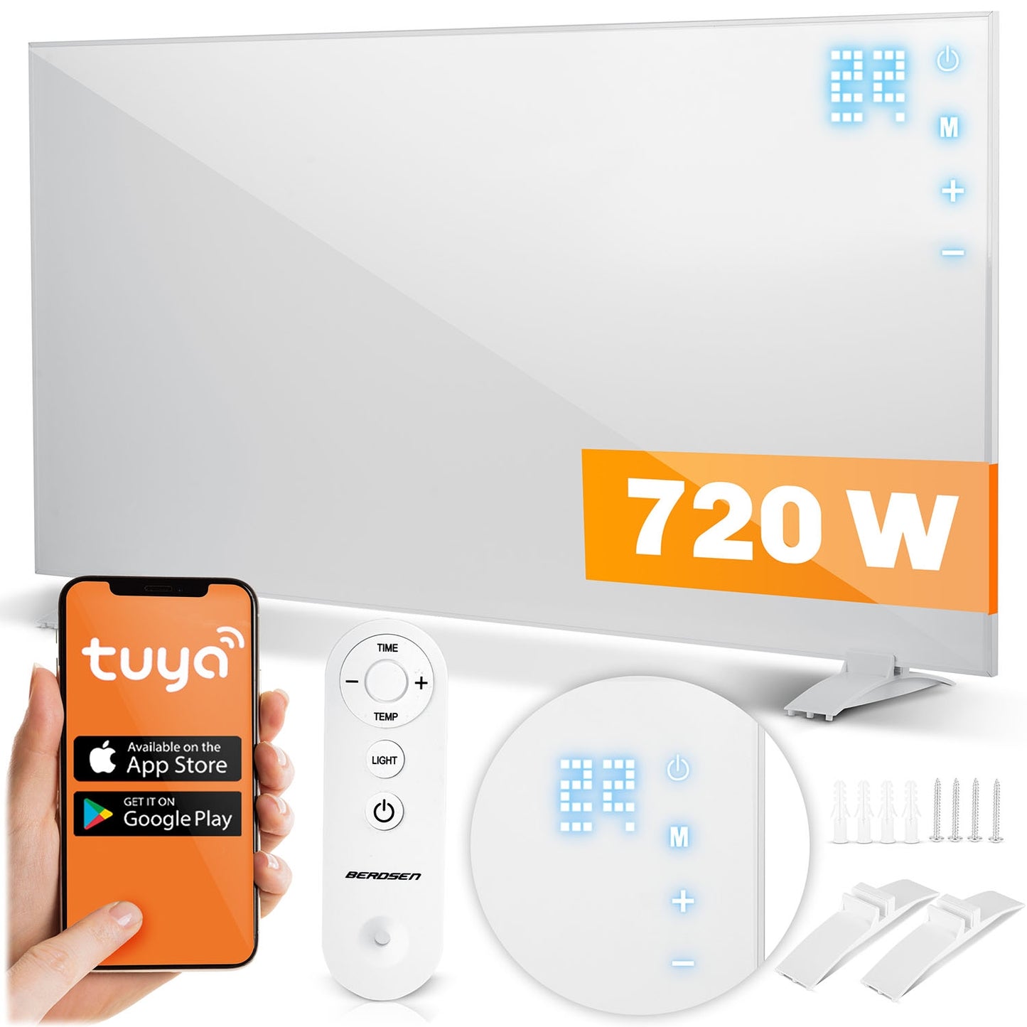 Infrared heater 720W Berdsen BD-983 WiFi remote control app