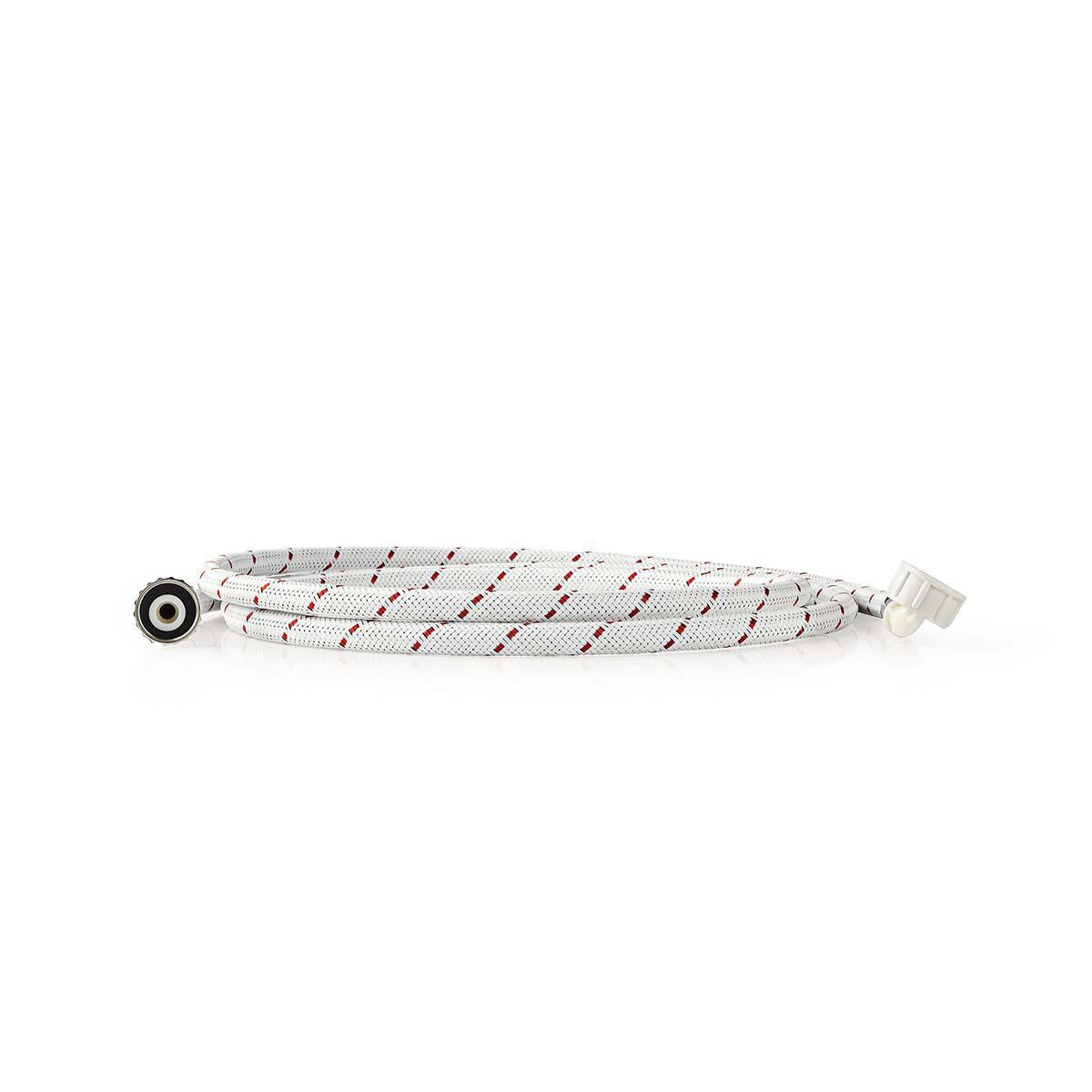 Inlet hose nylon | 3/4'' | 3/4'' | 10 Bar | 90 °C | 2.50 m | Usage: Dish / Washing machine | Nylon | Red-white