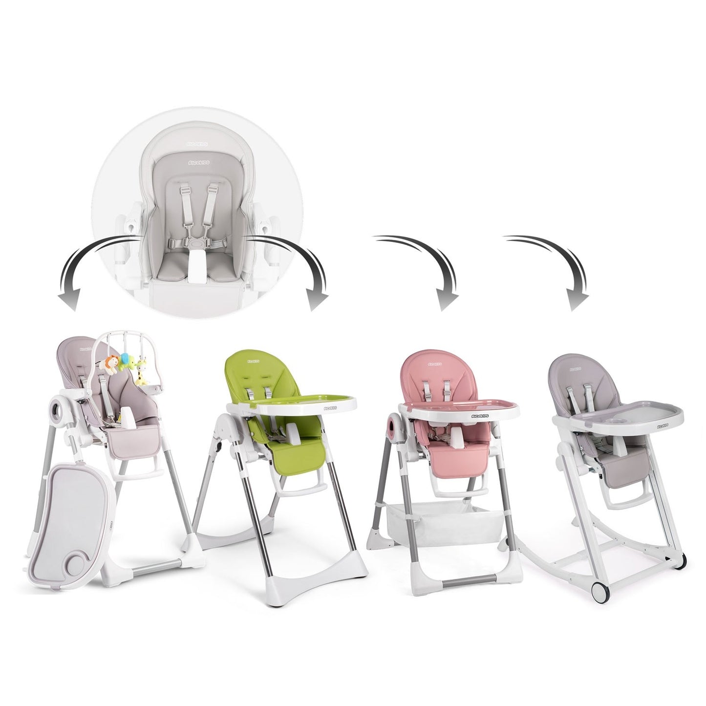 Inserts to reduce the size of Belo/Lindo/Tugo child seats