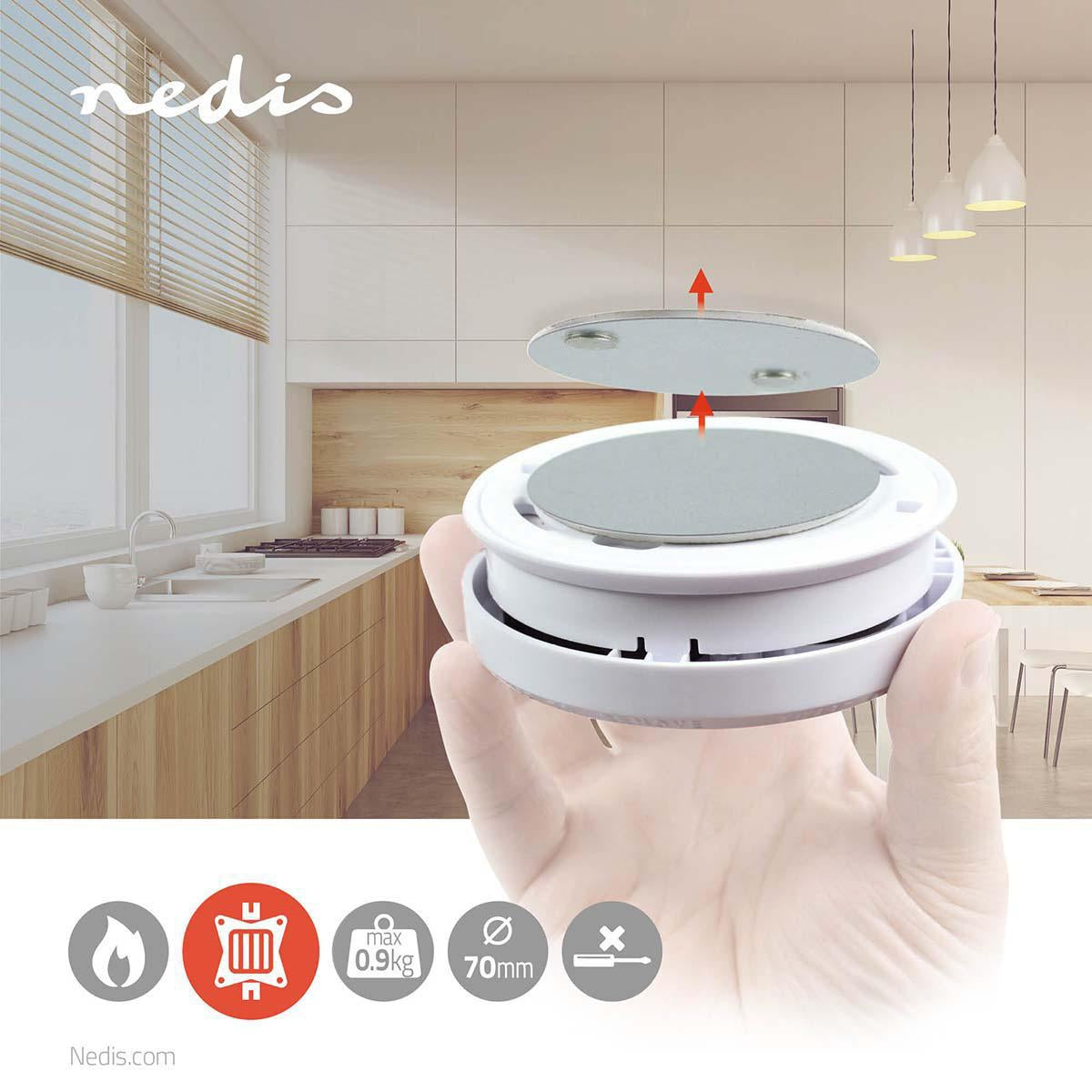 Installation of detector | Diameter: 70 mm | Magnetic | Tape | Silver