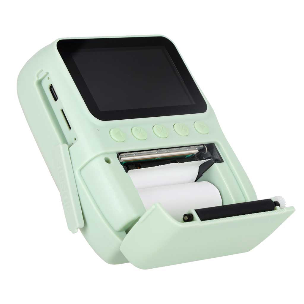 Instant Print Camera for Kids, 16x Zoom, Green