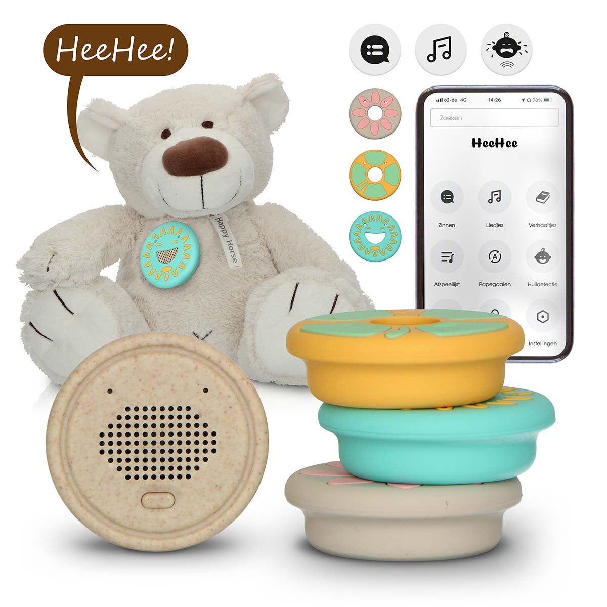 Interactive Bluetooth Speaker for Soft Toys, Voice & Text Chat