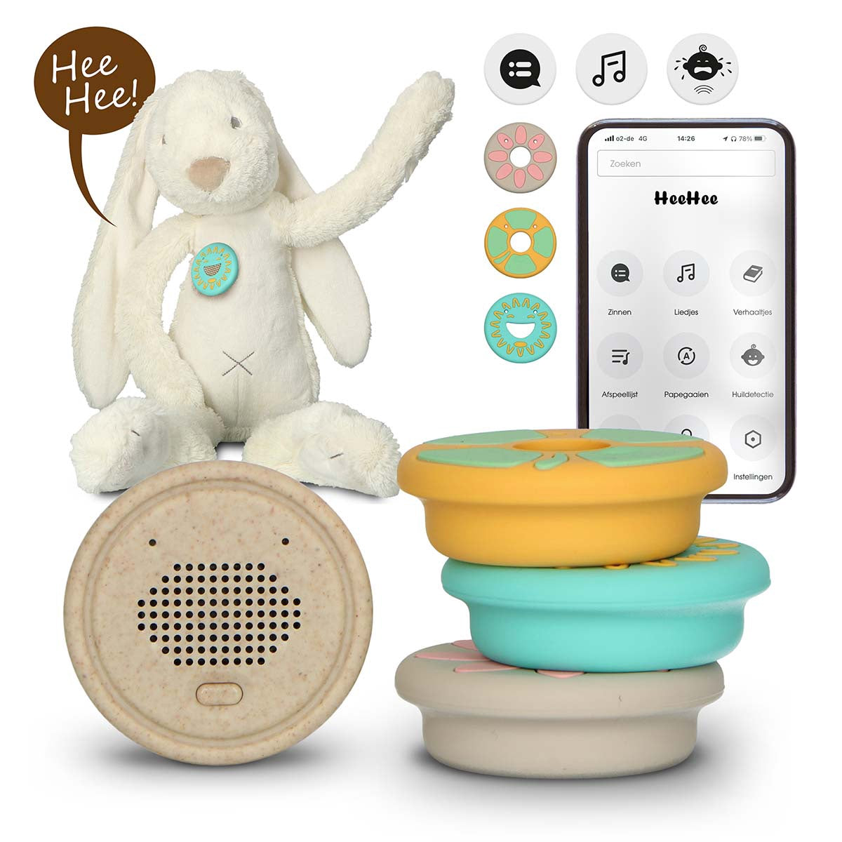 Interactive Bluetooth Toy Rabbit with Voice Chat Feature