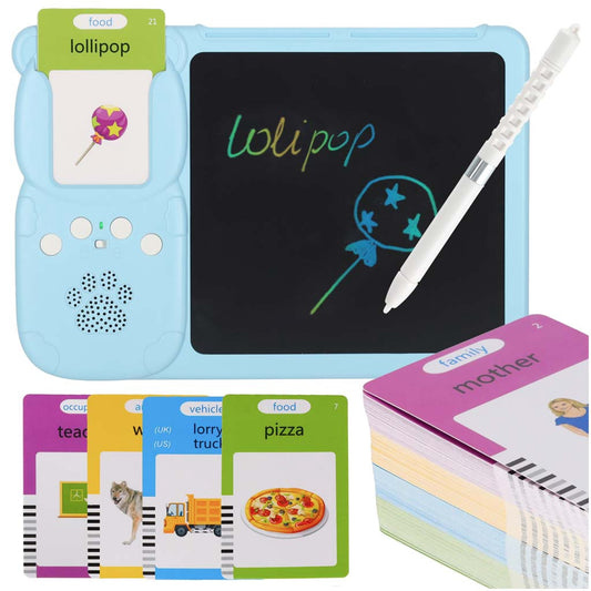 Interactive Flashcard Reader Set, 112 Cards, Writing Tablet